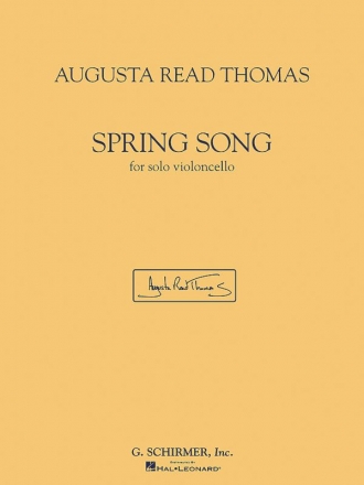 Augusta Read Thomas, Spring Song Cello Buch