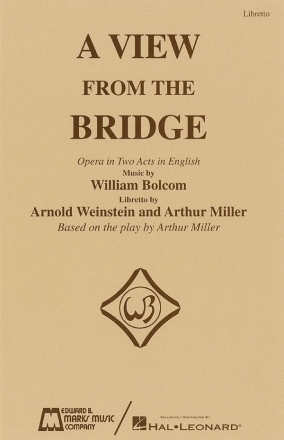 William Bolcom A View from the Bridge - Libretto Opera Buch