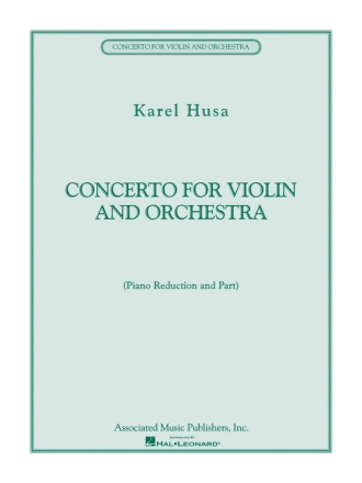 Karel Husa, Concerto for Violin and Orchestra Violine und Klavier Buch