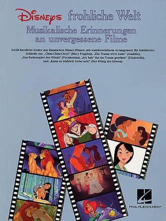 Disneys frhliche Welt: Musikalische Erinnerung an unvergessene Filme Songbuch fr Klavier solo (ohne Texte)