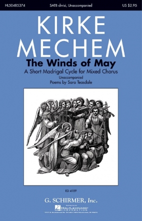 Kirke Mechem, The Winds of May SATB a Cappella Chorpartitur