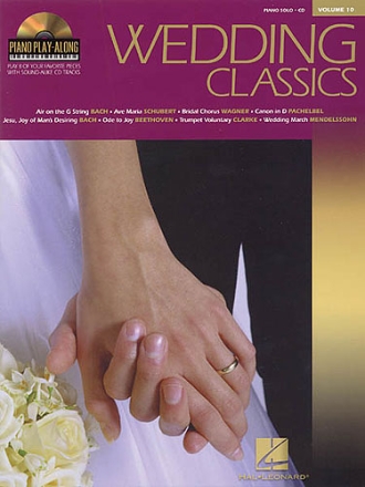 Wedding classics (+CD) for piano Piano playalong Vol.10