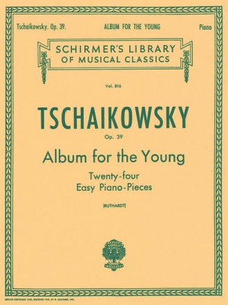 Album for the young op.39 for piano 24 easy piano pieces Schirmer's library of musica classics vol.816