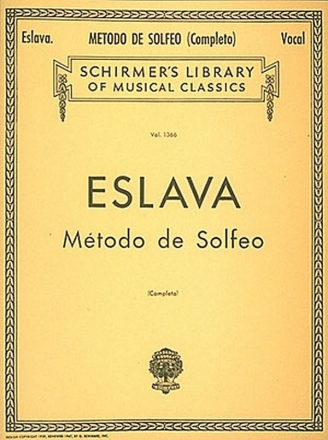 Mtodo de Solfeo - Complete for voice(s) without accompaniment