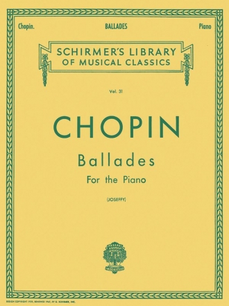 Frdric Chopin, Ballades Klavier Buch