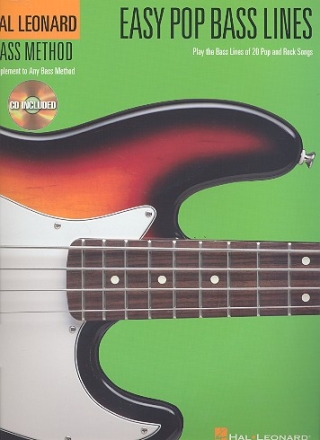 Hal Leonard Bass Method (+Audio Access) easy pop bass lines play the bass lines of 20 pop and rock songs