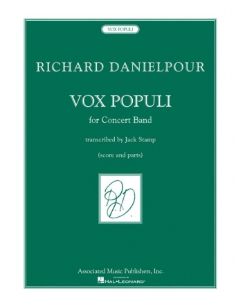 Richard Danielpour, Vox Populi (Voice of the People) Concert Band Partitur + Stimmen