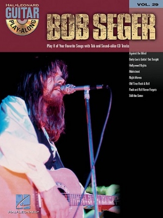 Bob Seger (+CD): play 8 of your favorite songs for guitar with tab Hal leonard guitar playalong vol.29