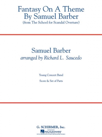 Samuel Barber, Fantasy on a Theme by Samuel Barber Concert Band Partitur + Stimmen