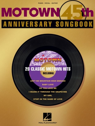 Motown 45th Anniversary Songbook songbook piano/vocal/guitar 