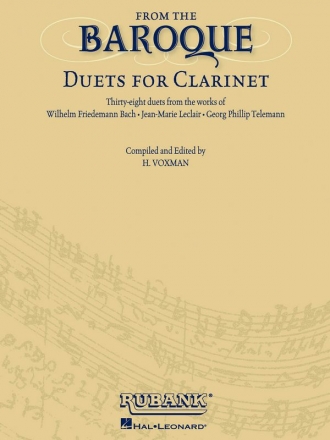 From the Baroque for 2 clarinets score