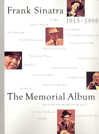 Frank Sinatra: The Memorial Album songbook piano/voice/guitar