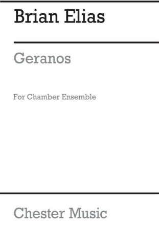 Brian Elias: Geranos Orchestra Score