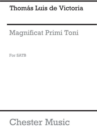 Victoria: Magnificat Primi Toni for mixed choir and organ score