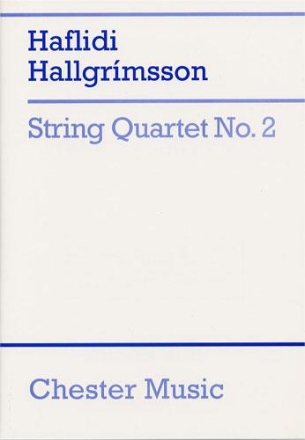 Hallgrimsson: String Quartet No. 2 (Score) String Quartet Score