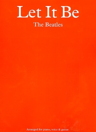 The Beatles: let it be songbook piano/vocal/guitar new edition