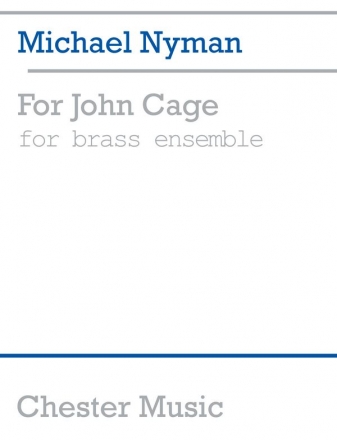 Michael Nyman: For John Cage Brass Ensemble Brass Instruments, Brass Ensemble, Ensemble Score