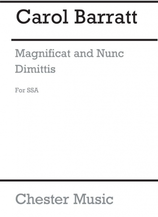 Carol Barratt: Magnificat And Nunc Dimittis (SSA) SSA Vocal Score