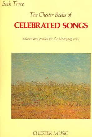 The Chester Books of celebrated Songs vol.3 for voice and piano