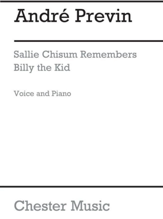 Andre Previn: Sallie Chisum Remembers Billy The Kid Soprano, Piano Accompaniment Instrumental Work