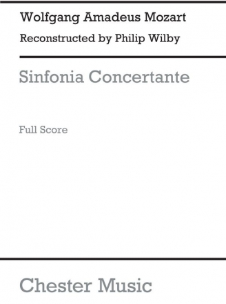 W.A. Mozart: Sinfonia Concertante in A (Wilby) Violin, Viola, Cello, Orchestra Score