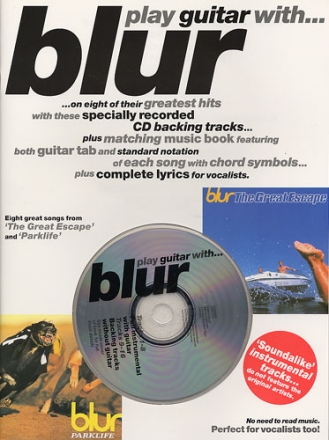 PLAY GUITAR WITH BLUR (+CD): SONGBOOK FOR VOICE/GUITAR/TABLATURE