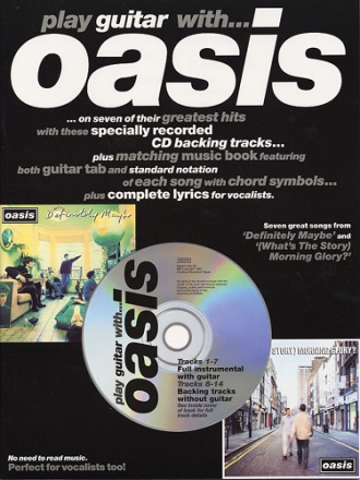 PLAY GUITAR WITH OASIS (+CD): SONGBOOK FOR VOICE/GUITAR/TABLATURE