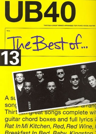 The Best of UB40: songbook for piano/voice/guitar