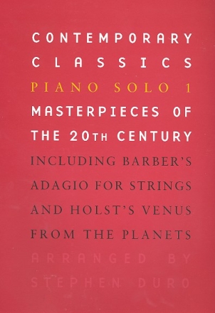 Contemporary classics vol.1 for piano solo