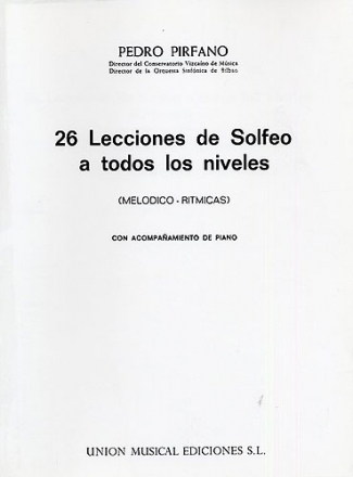 26 Lecciones De Solfeo  Buch