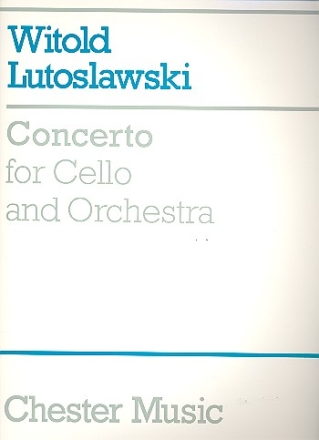 Concerto for violoncello and orchestra score