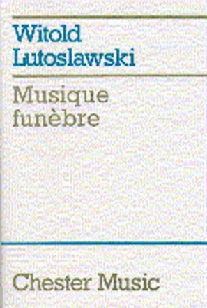 Musique funbre fr Streichorchester Studienpartitur