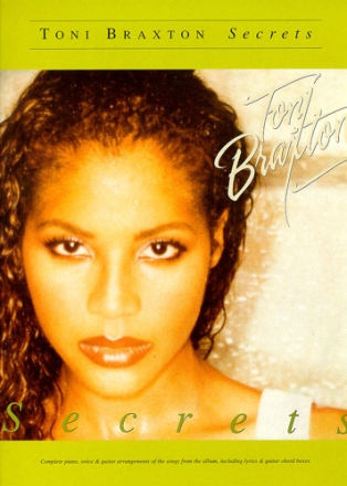 Toni Braxton: Secrets Songbook piano voice guitar