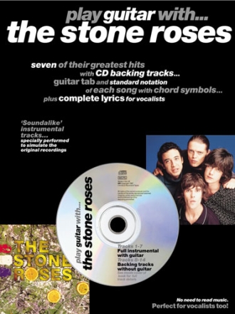 PLAY GUITAR WITH THE STONE ROSES: SONGBOOK WITH CD BACKING TRACKS NOTEN UND TABULATUR