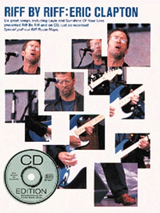 RIFF BY RIFF (+CD): ERIC CLAPTON SONGBOOK FOR VOICE/GUITAR/TAB