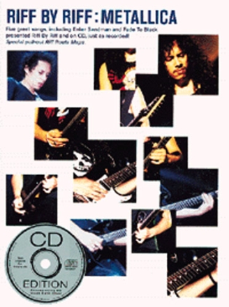 Riff by Riff (+CD): Metallica Songbook voice/guitar/tab