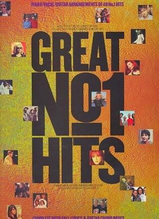 Great No.1 Hits: songbook piano/ vocal/guitar with lyrics and guitar chord boxes