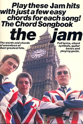 THE JAM: THE CHORD SONGBOOK BOOK FOR LYRICS /CHORD SYMBOLS / GUITAR BOXES AND PLAYING GUIDE