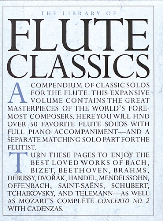 The Library of Flute Classics for flute and piano