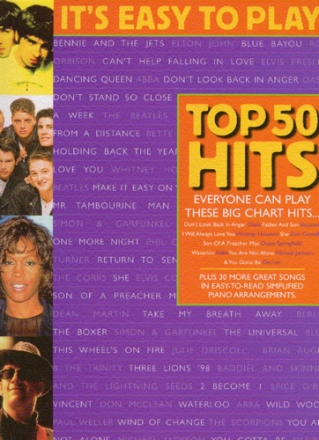 It's easy to play: Top 50 Hits vol.3 songbook for voice and piano