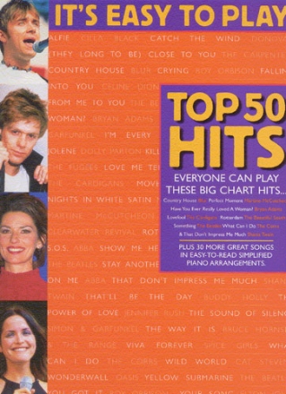 It's easy to play Top 50 Hits vol.4: Songbook for voice and piano