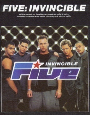 FIVE: INVINICIBLE BOOK ARRANGED FOR GUITAR AND VOICE INCLUDING COMPLETE LYRICS AND GUITAR CHORD BOXES