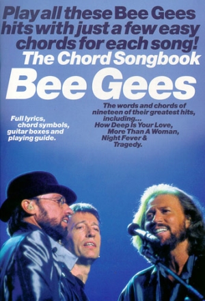 Bee gees: The Chord Songbook  Book for Lyrics/Chord Symbols/guitar Boxes and playing Guide