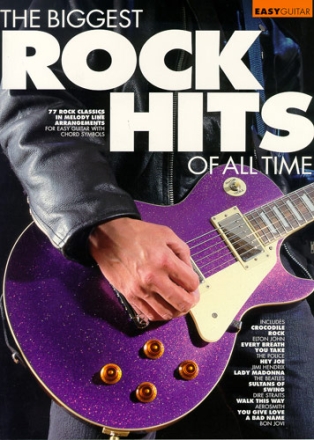 The biggest Rock Hits: for easy guitar