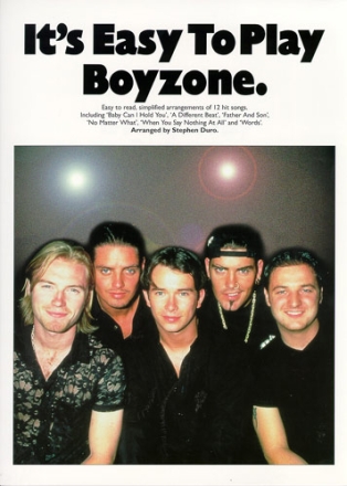 It's easy to play Boyzone: Songbook voice and piano