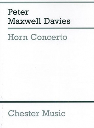 Peter Maxwell Davies: Horn Concerto (Study Score) French Horn, Orchestra Score