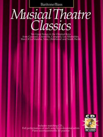 Musical Theatre Classics (+CD) for Bariton/Bass and piano 10 great songs