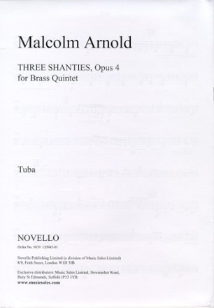 Malcolm Arnold, Three Shanties Op.4 (Parts) Blechblserensemble Buch