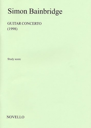 Simon Bainbridge, Guitar Concerto Guitar Orchestra Partitur