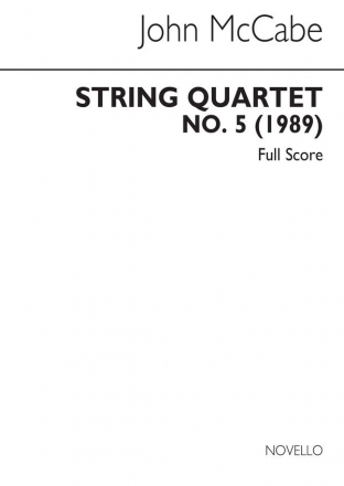 John McCabe, String Quartet No. 5 Streichquartett Partitur